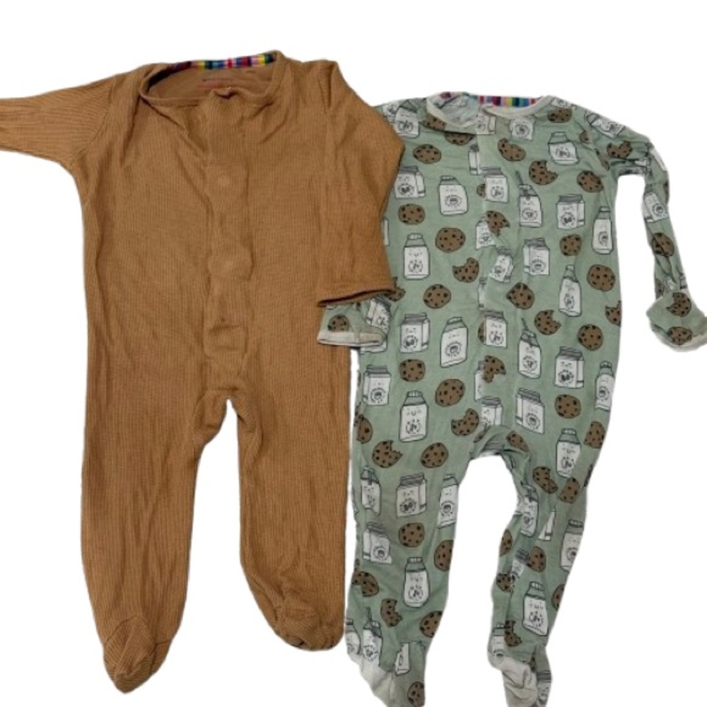 Magnetic Me Tan and Mint Kids Footies Set